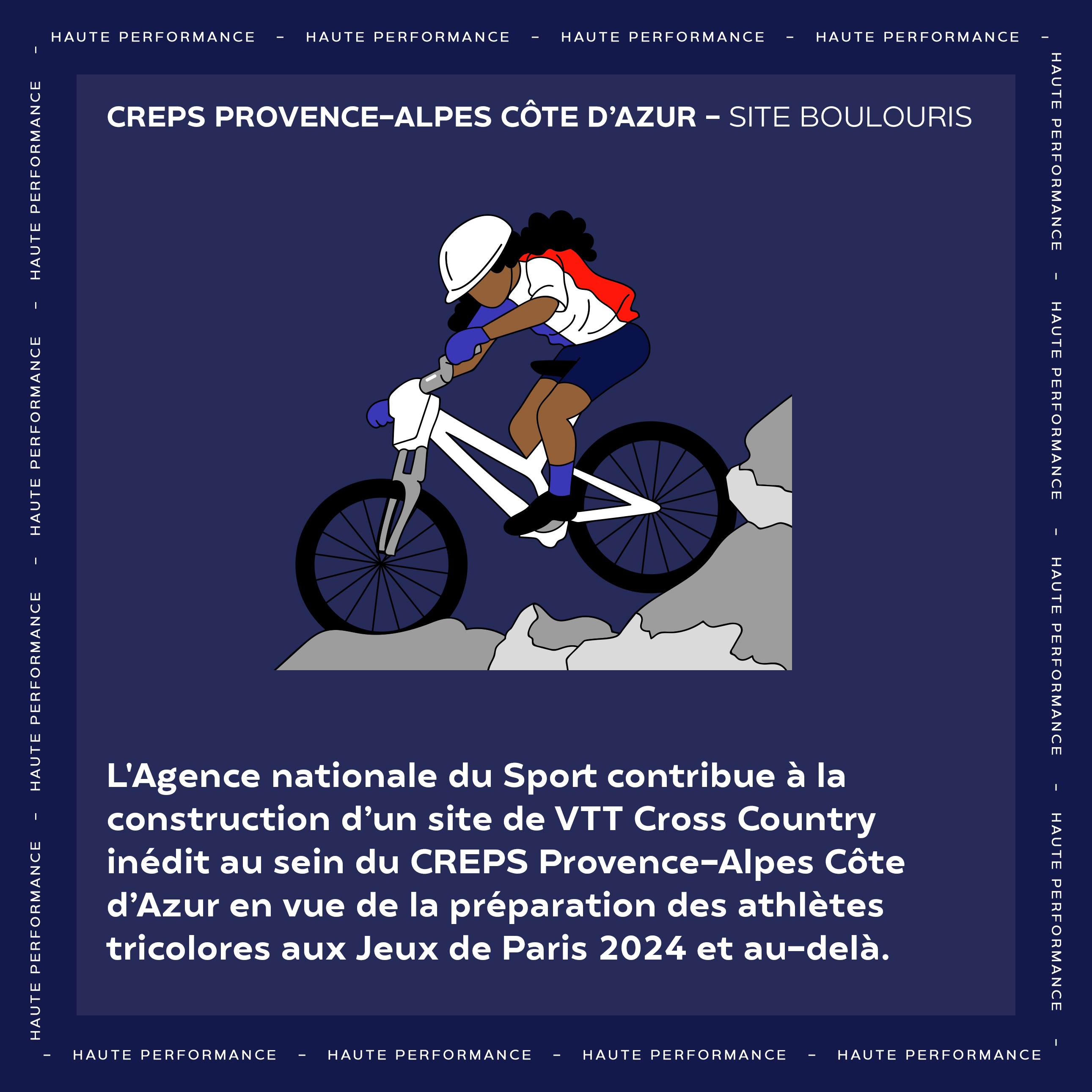 Construction d'une nouvelle piste de VTT au CREPS de Boulouris