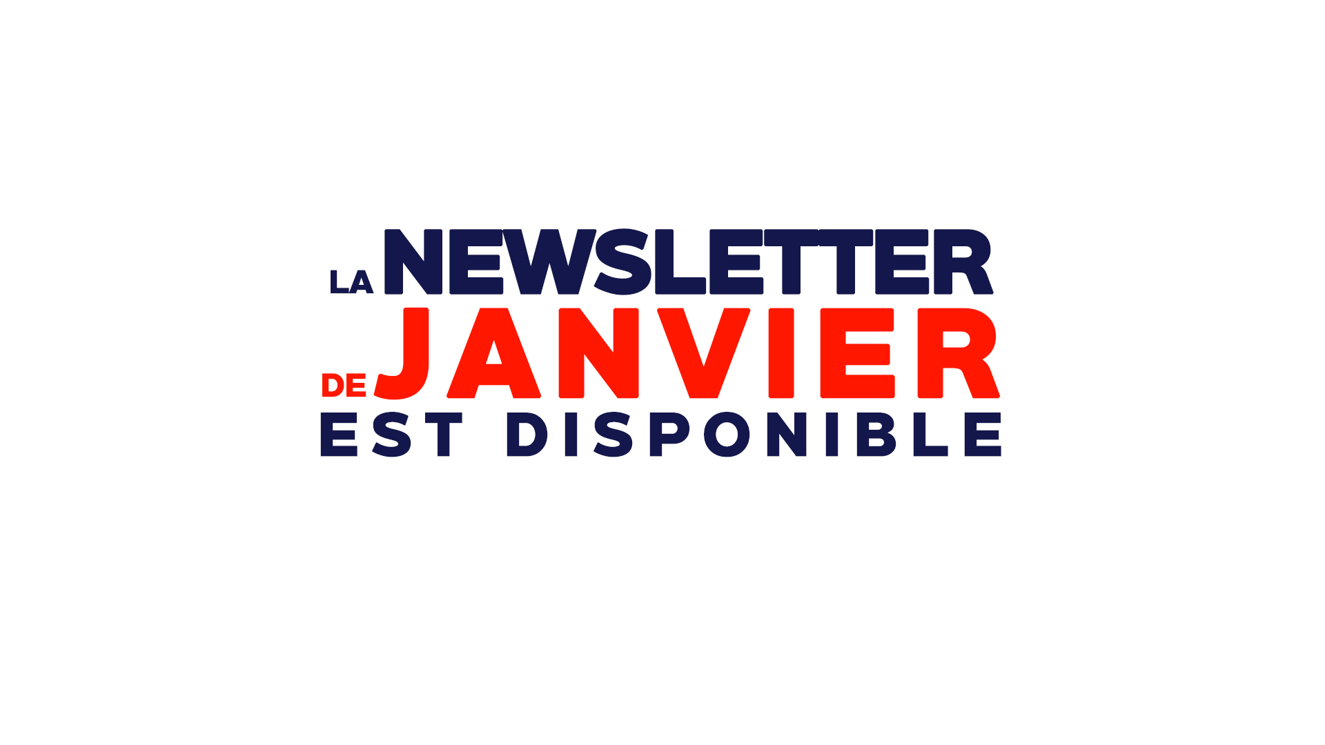 Newsletter janvier